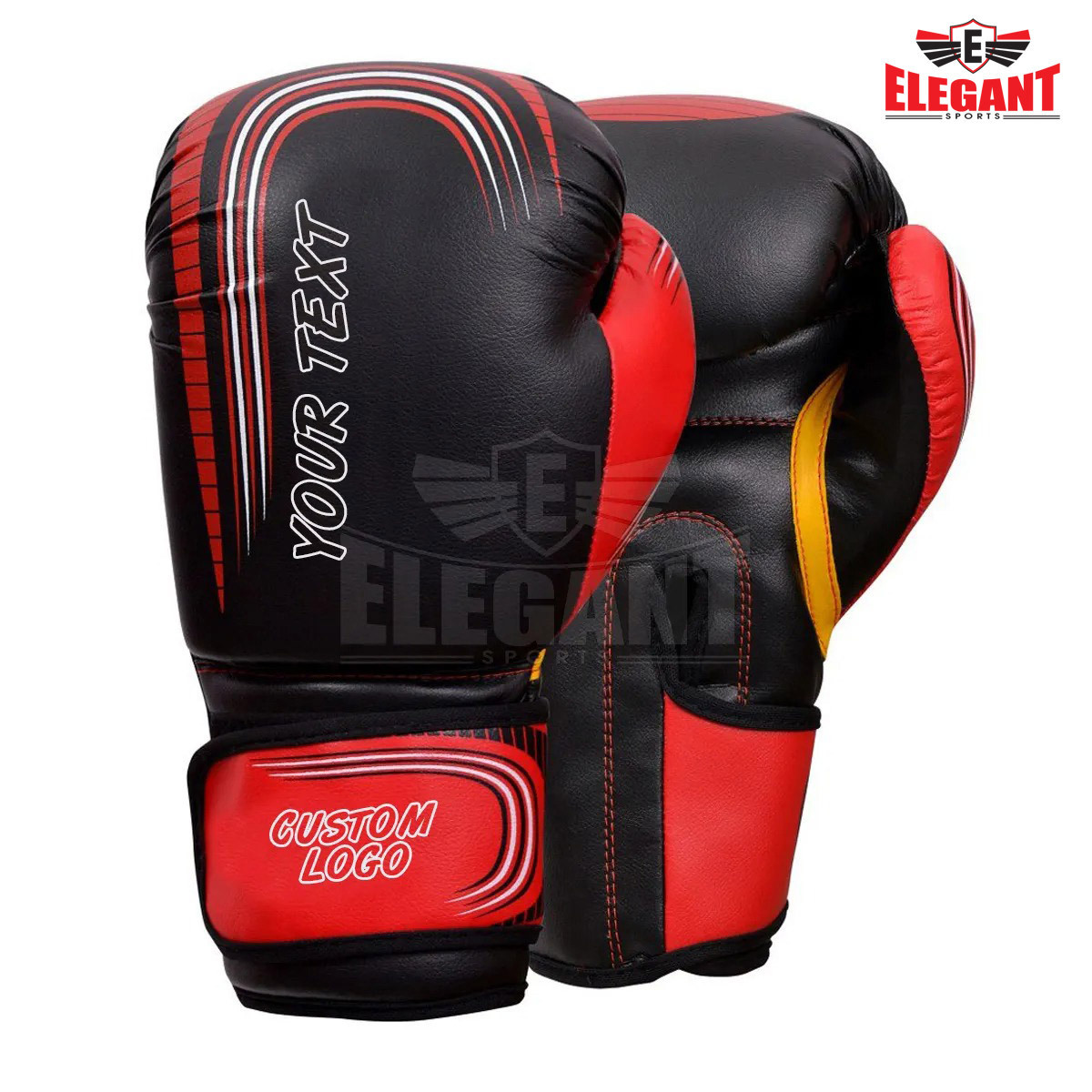 Best Boxing Gloves, Kickboxing  Gel Sparring Training Gloves, Muay Thai Style Punching Bag Mitts 14 oz- By Elegant Sports