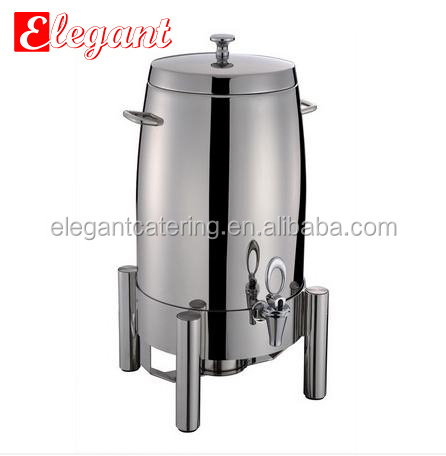 Deluxe 19L stainless steel hot drink beverage dispenser milk tea coffee urn for catering