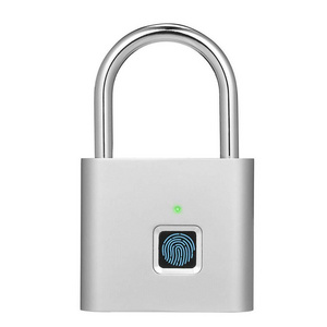 Fingerprint Padlock Smart Digital Biometric Waterproof Thumbprint Lock Fingerprint Locker Lock with USB Charging