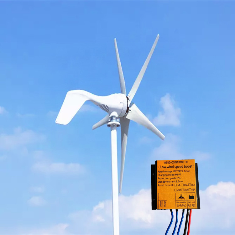 Europe Popular 12v 24v Home Wind Turbine 500w Wind Turbine Generator Free Mppt Controller