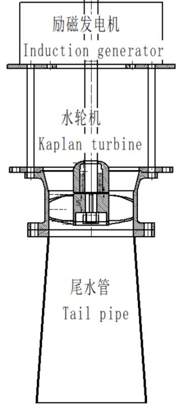 10kw low head all copper wire full power excitation automatic voltage stabilization axial flow hydro generator