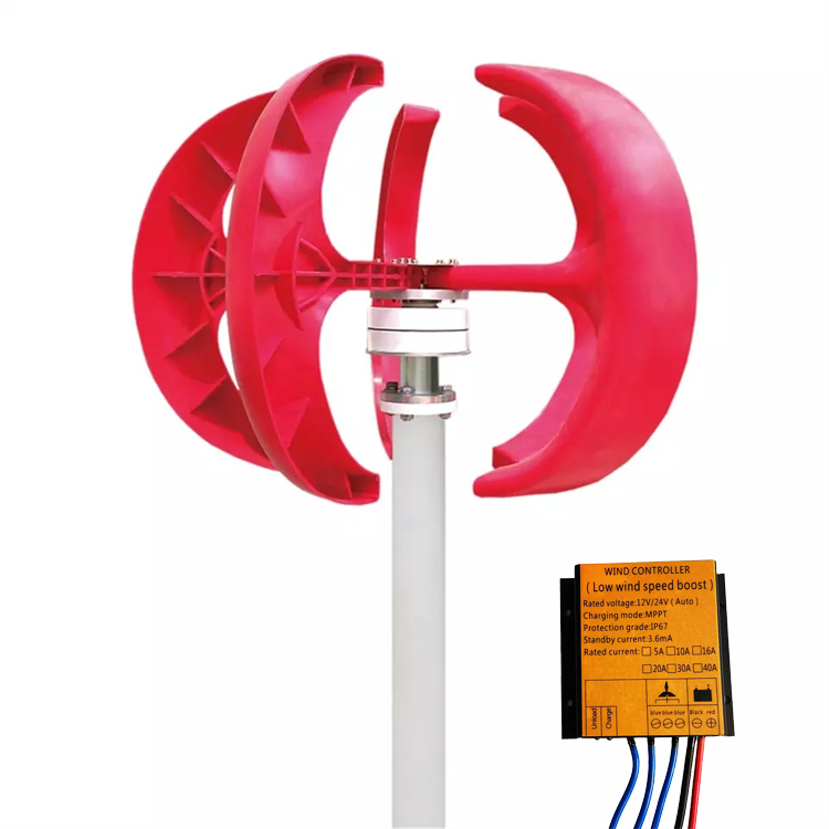 Red Lantern Wind Turbine Generator Wind Turbine Controller Wind Turbine 12v 100w 200w