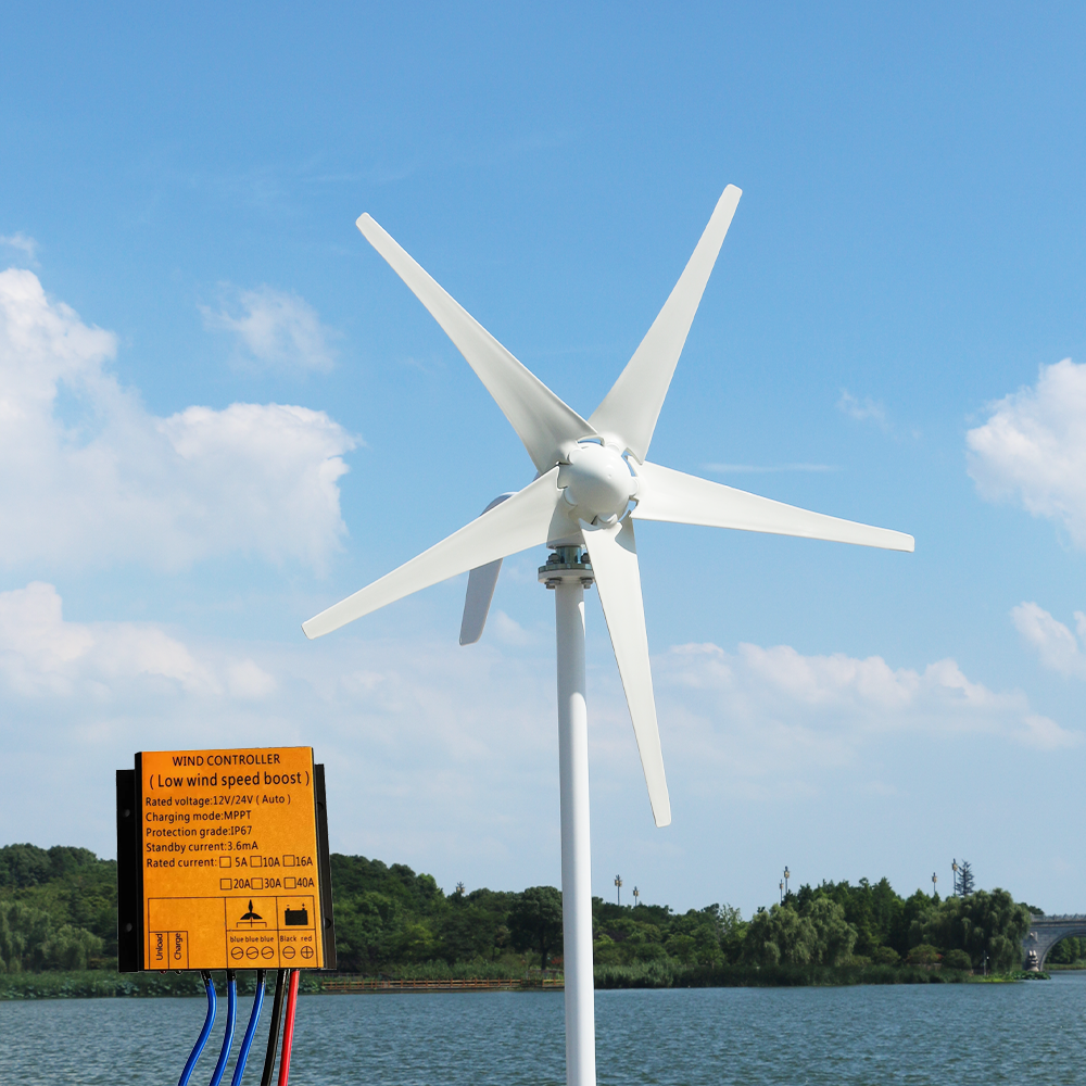 Customizable 3/5/6 blade wind turbine 12V 24V 48V wind turbine 500W 1000W wind generator can replace new energy