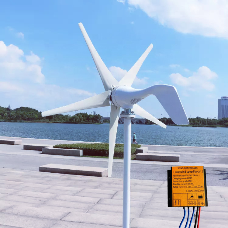 Europe Popular 12v 24v Home Wind Turbine 500w Wind Turbine Generator Free Mppt Controller