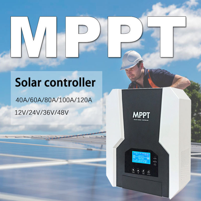 Smart Digital MPPT Solar Charge Controller 48v 60 amp 80amp 100amp 120amp for off grid solar panel system tracking Regulator