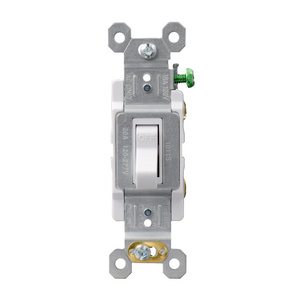 ELEGRP 20A 120-277V factory US standard UL commercial grade Self-grounding Single Pole Toggle Light Switch