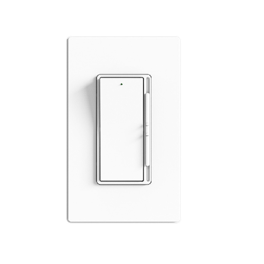 120V 60Hz Single Pole/3-Way In-wall slide ac dimmer controller digital dimmer switch with wall plate for LED CFL Bulbs