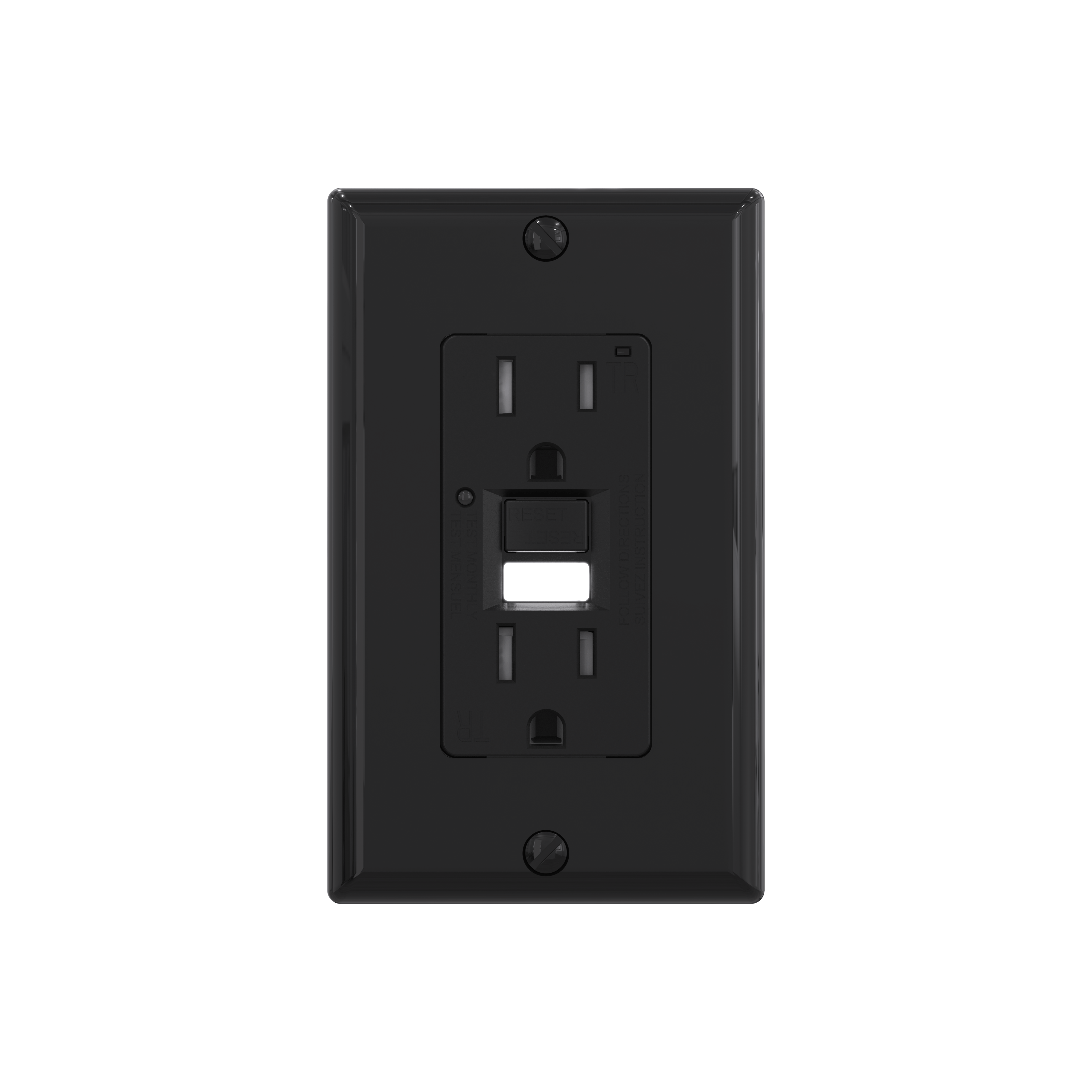 15A GFCI Decorator TR Outlet Self-Test GFCI Wall plug Socket with Night Light UL GFCI outlet