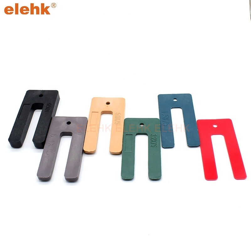 Elehk 75Mm U Shape Plastic Horseshoe Shim Packer Plastic Shims Window Packers For Window Frame And Door