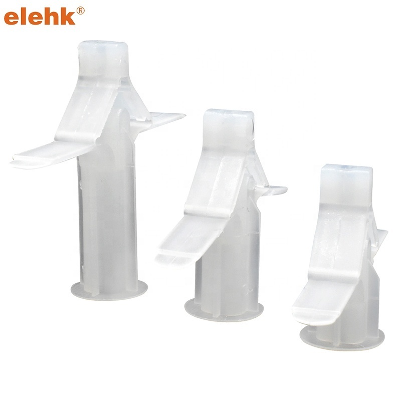 Elehk Professional Manufacturer Plastic Butterfly Wall Anchor Plug Nylon Wall Plug Plastic Toggle Anchor