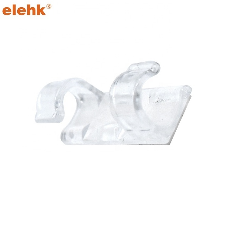 elehk Wall Clip Adhesive Cable Plastic System Self Clear Clips 1000 Pack  Manufacturers Wire clip to fix cable in wall