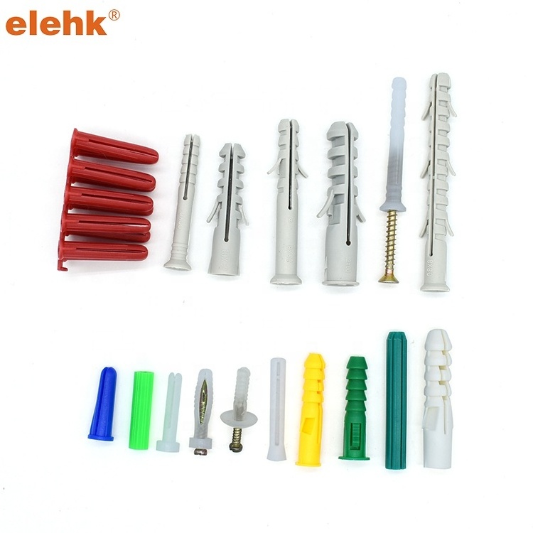 Elehk Custom Plastic Anchors Wall Plug With Screw Plastic Expansion Wall Plug Hollow Plastic Anchor