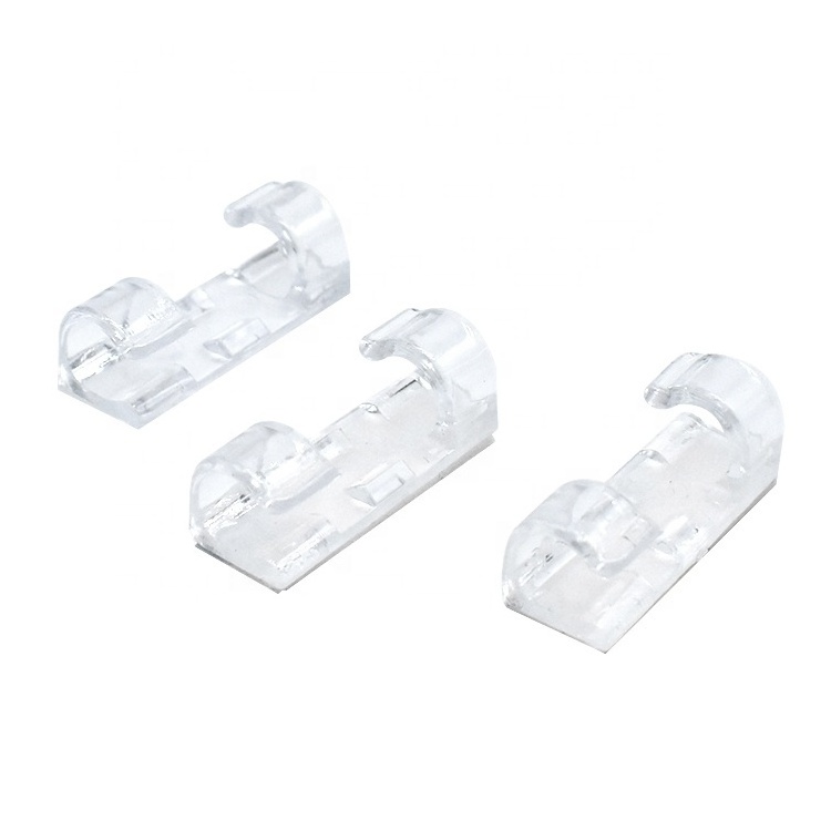 elehk Wall Clip Adhesive Cable Plastic System Self Clear Clips 1000 Pack  Manufacturers Wire clip to fix cable in wall