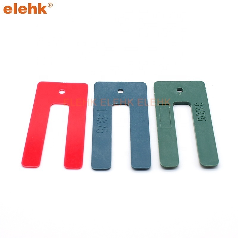 Elehk 75Mm U Shape Plastic Horseshoe Shim Packer Plastic Shims Window Packers For Window Frame And Door