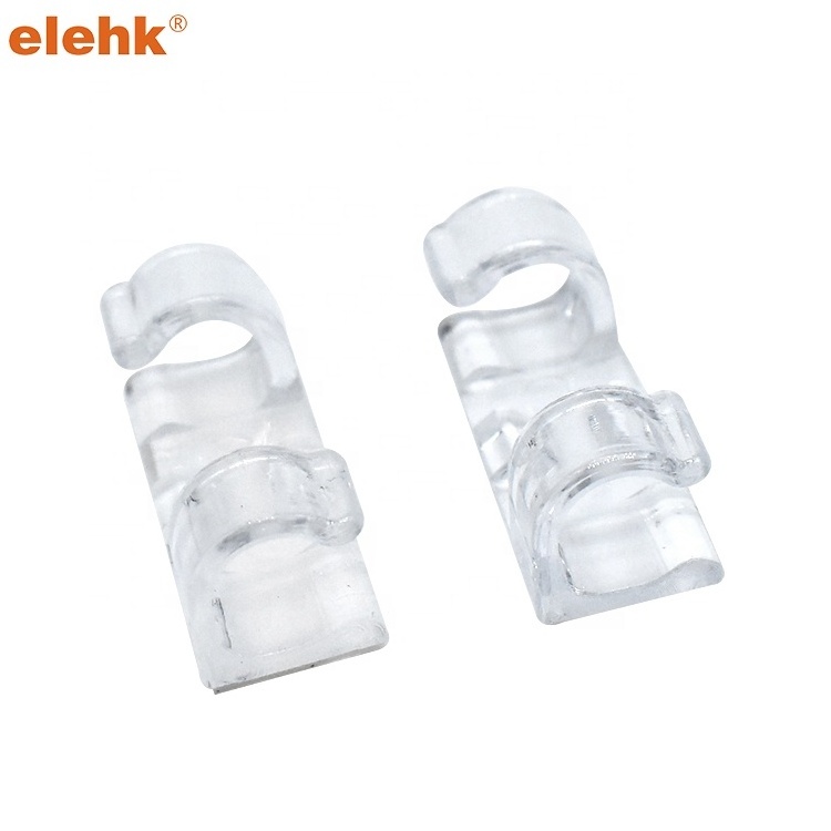 elehk Wall Clip Adhesive Cable Plastic System Self Clear Clips 1000 Pack  Manufacturers Wire clip to fix cable in wall