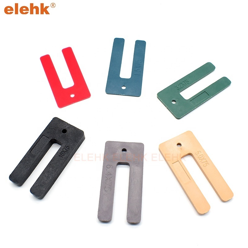 Elehk 75Mm U Shape Plastic Horseshoe Shim Packer Plastic Shims Window Packers For Window Frame And Door