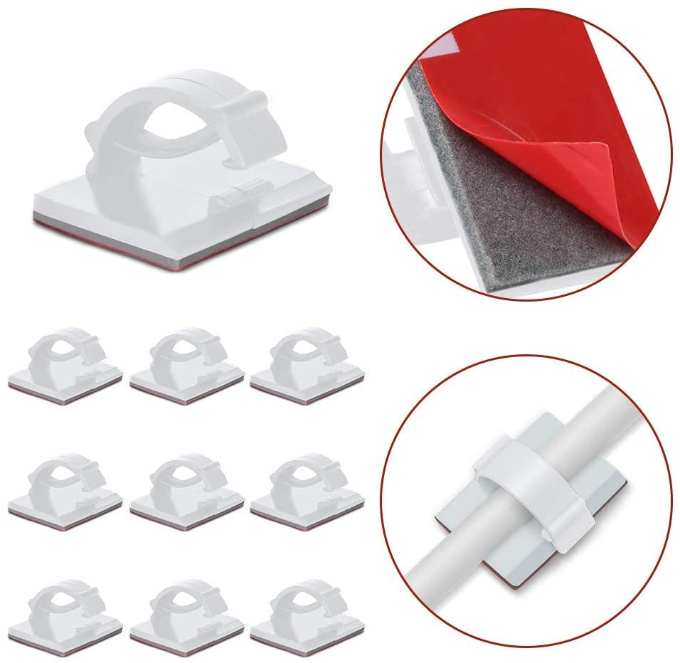 Cable Clamp Electrical Home For Crane Channel Stringing Equipment Trains R Type Nylon White Protector adhesive cable safety clip