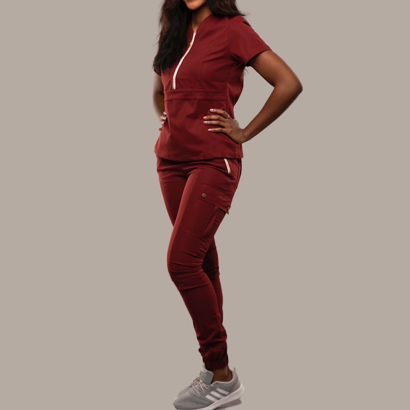 Manufacturers Wholesale Fashionable Scrub Tops Cheap Medical Scrubs Joggers Nursing & Doctor Uniforms Scrub