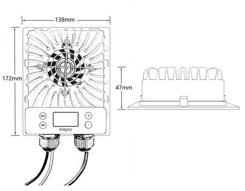 CE ELEJOY EMD600W Manufacturer 600W 12/24V Adjustable MPPT Solar Charge Controller 99% LCD Display 40A MPPT Type Smart Buck