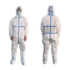 ODM OEM Disposable Ppe Coverall Overall Jumpsuit Ppe Gown Micro-Touch Protective Suit Protective Clothing Coverall