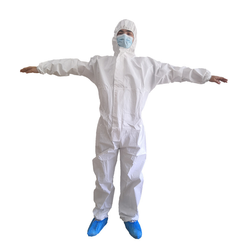 jumpsuit type 5b 6b Protective Coverall SF 65gsm anti static Personal Protective Hooded Overall painting PPE suit