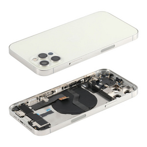 Back Glass Housing For iphone 11 12 13 14 Pro Max Back Cover Glass For iphone 5 6 7 8 Plus X Xr Xs Housing with Small Parts