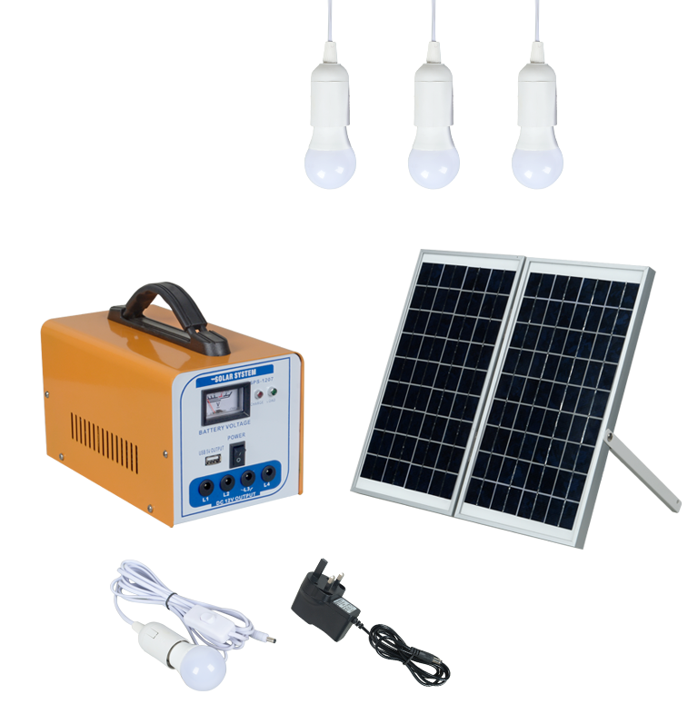 30W 40W 50W 12V off-grid solar generator designed Solar Power Outdoor LED Home Lighting System