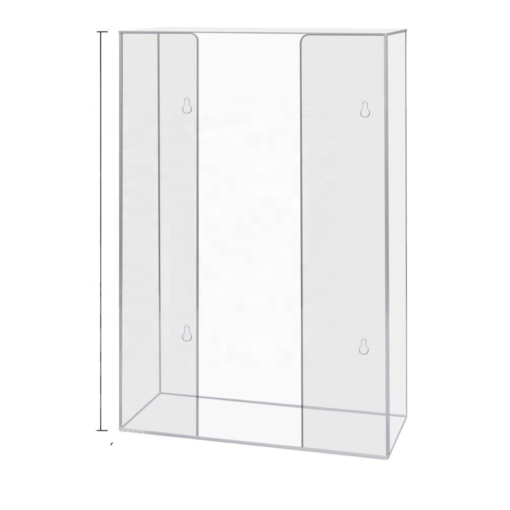 VONVIK Custom Clear Disposable Box Holder Acrylic Wall Mount Acrylic Dispenser