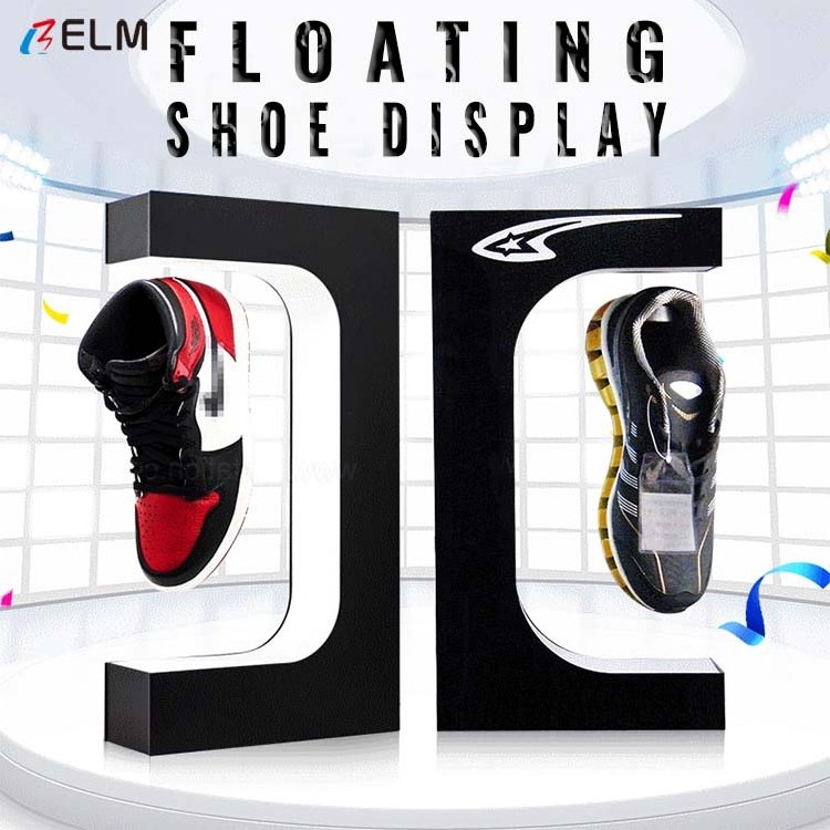 2021 Perigon rotation magnetic floating shoe display rotating display stand magnetic levitation products