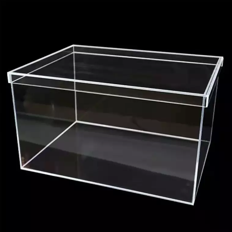 Clear Transparent Custom Logo Organizer Boxing For Men Women With Plastic Container Storage Case Acrylic Shoe Box