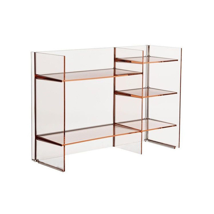 3-Tier Bathroom Organizer Countertop, Clear Acrylic Tall Organizer Shelf Stand for Cosmetics Perfume, Fashion Rack Organizer