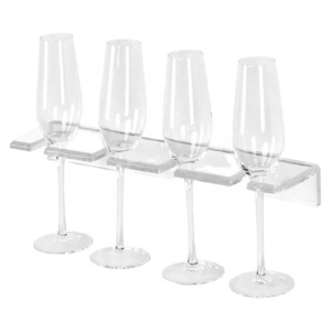 2020 Wall Storage Rack Clear Acrylic Champagne Flutes Holder