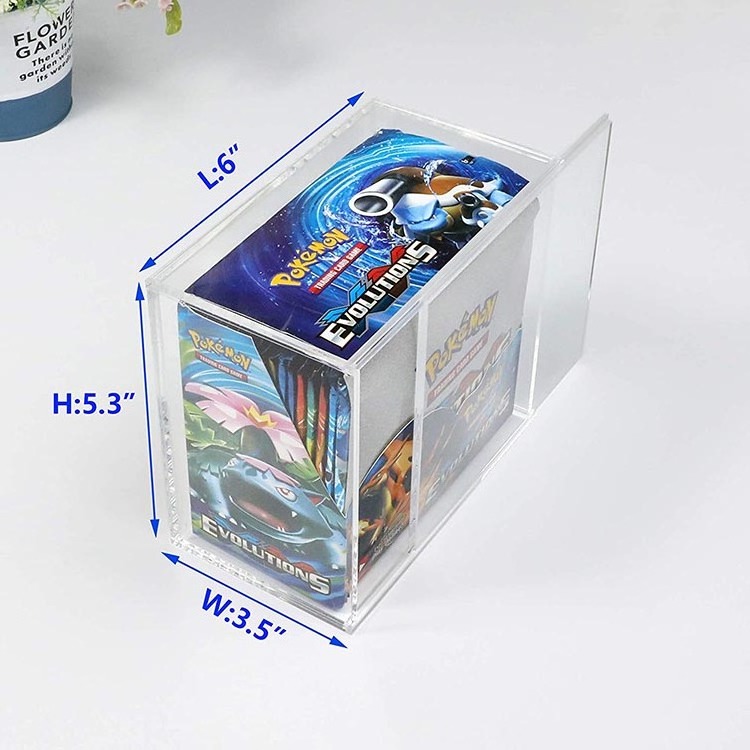 Popular Acrylic Pokemon Booster Case Box Pokemon Card Storage Box