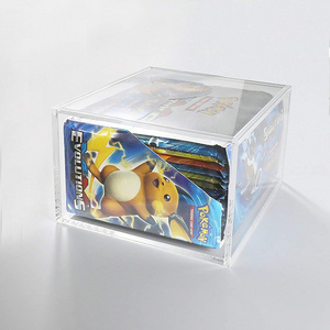 Acrylic Pokemon Evolution Booster Box Clear Acrylic Evolutions Display With Lid Screw Protection Booster Box For Pokemon