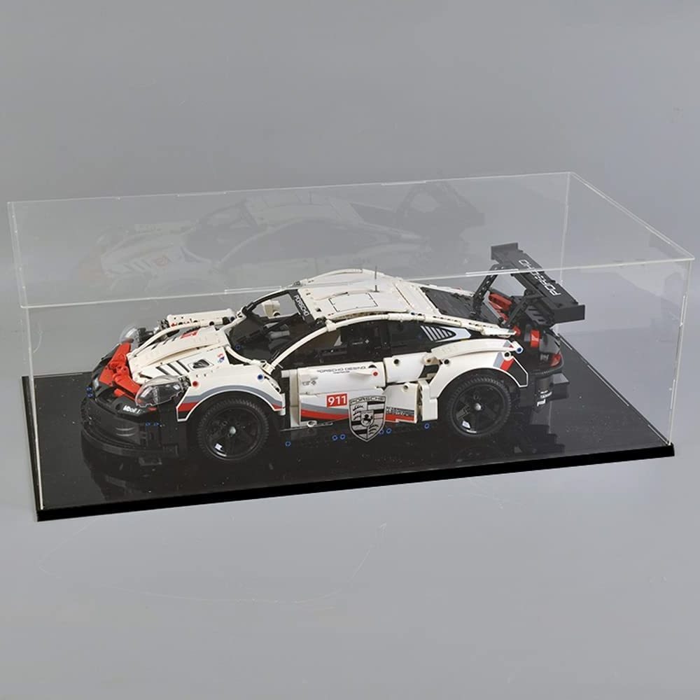 Acrylic Display Case Clear Large Acrylic Box for Lego Cars 1:8 Scale Diecast Model Cars Display Box Storage Organizer