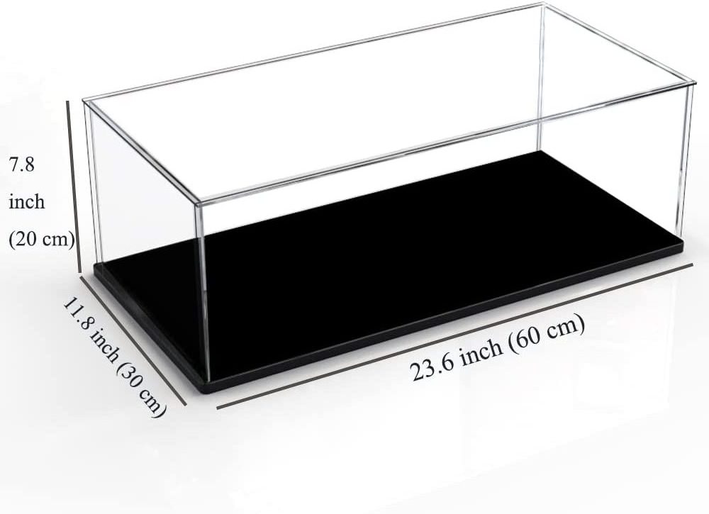 Acrylic Display Case Clear Large Acrylic Box for Lego Cars 1:8 Scale Diecast Model Cars Display Box Storage Organizer