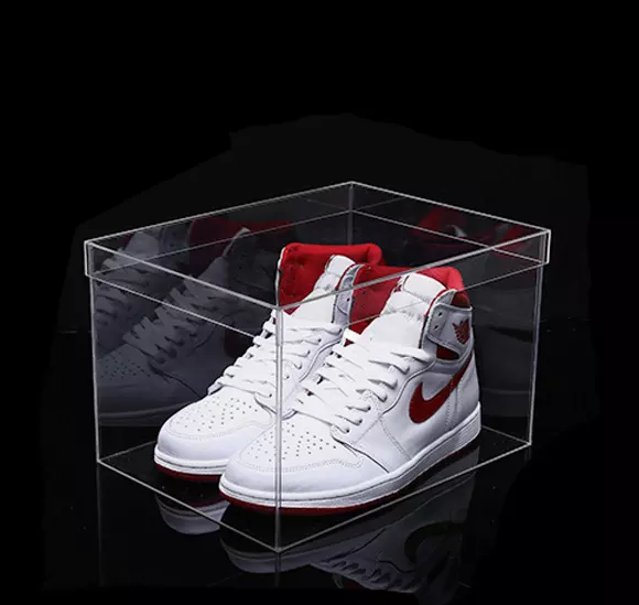 Clear Transparent Custom Logo Organizer Boxing For Men Women With Plastic Container Storage Case Acrylic Shoe Box