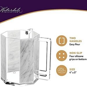 Waterdale Collection Acrylic Lucite Jewish Hand Washing Cup for Judaica Al Netilat Yadayim