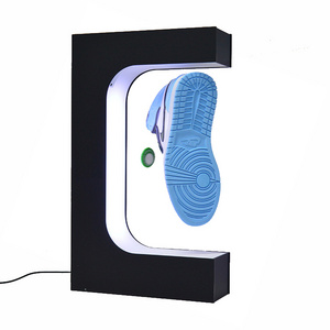 Fashion levitating magnetic floating shoes display stand and shop display for shoes fancy sever shoes display unit