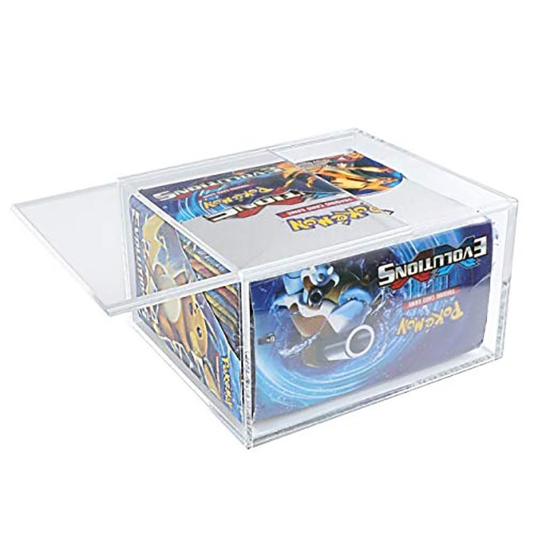 Popular Acrylic Pokemon Booster Case Box Pokemon Card Storage Box