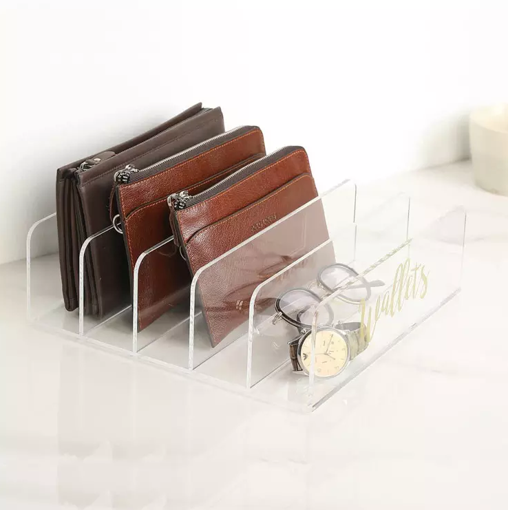 Acrylic Shelf Dividers Plastic Purse Organizer for Bedroom Closet Shelf Storage Holds Woman's Purse Hanging Bag Handbag