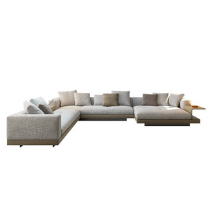 Home Use Luxury Furniture Leather Down Sofa Sofa Set For Creating Upscale And Refined Living Space