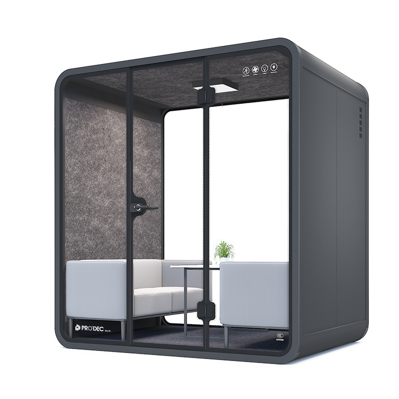 Portable Acoustic Office Meeting Booth Soundproof Acoustic Office Pods Private Movable Telephone Call Phone Booth