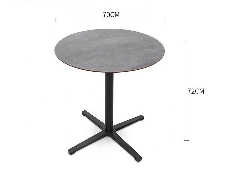 Modern Design Outdoor Aluminum round Dining Table and Chairs Casual Patio or Garden Balcony Furniture