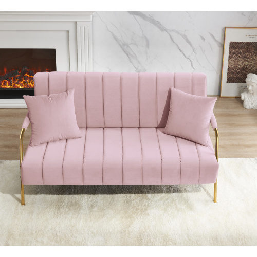 Modern Upholstered Velvet Sofa Metal Legs Gold Bedroom Furniture Leather Couch Living Room Sofa Bedroom Sets Chesterfield Sofa