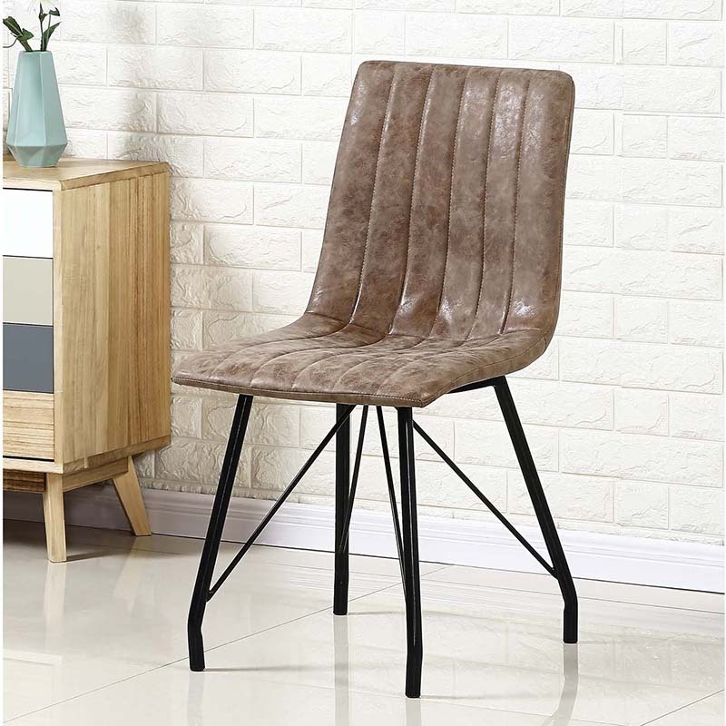 Modern Luxury Pu Gold Legs Dinning Room Chair Classic Italian Nordic Restaurant Faux Leather Dining Chairs With Gold Legs