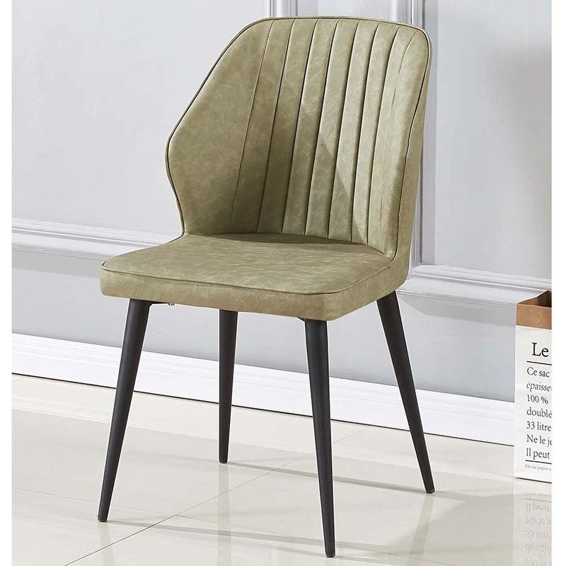 Sell bestdining room furniture round back metal legs green fabric dining chairs unique forest chair luxury leisure chair