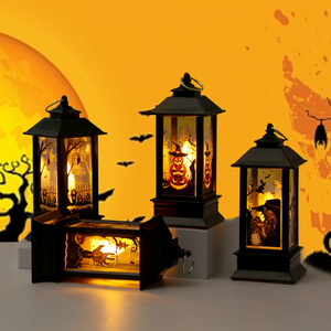 Halloween Decorations Led Candles Tea Light Pumpkin Ghost Hanging LED Lantern Lamp Horror Props Party Home Bar Decor