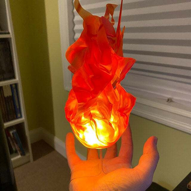 2023 Halloween Cosplay Role Playing Party Decoration New 3D Led Halloween Floating Fireball Prop Flames light