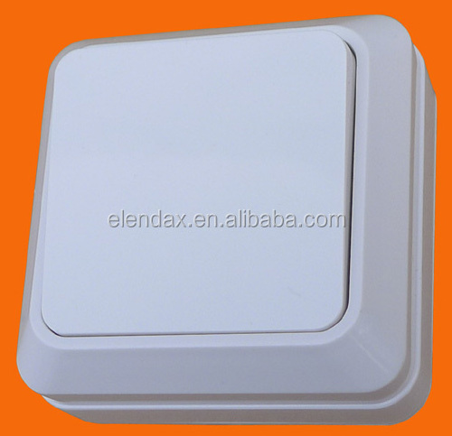 Europe style surface mounting wall switch with led indicator light switch (S1101)